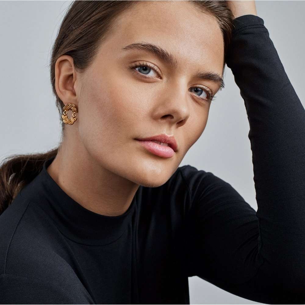 Kalevala Maiden of the North small earrings, bronze, Kalevala Originals