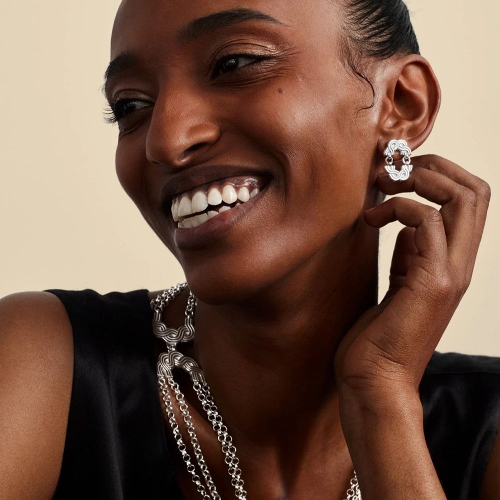 Kalevala Maiden of the North small earrings, silver, Kalevala Originals