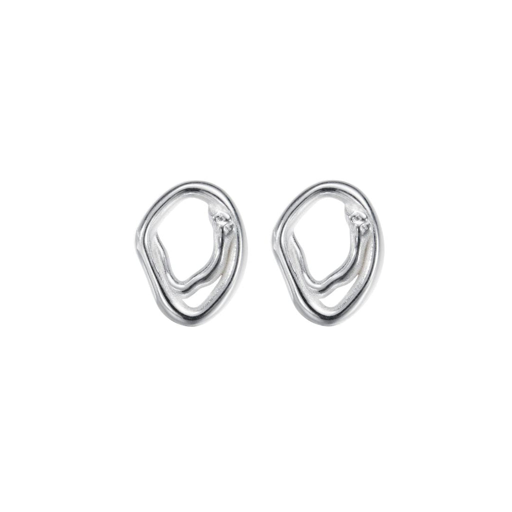 Kalevala Männyt Stud Earrings, Silver, 261001100T