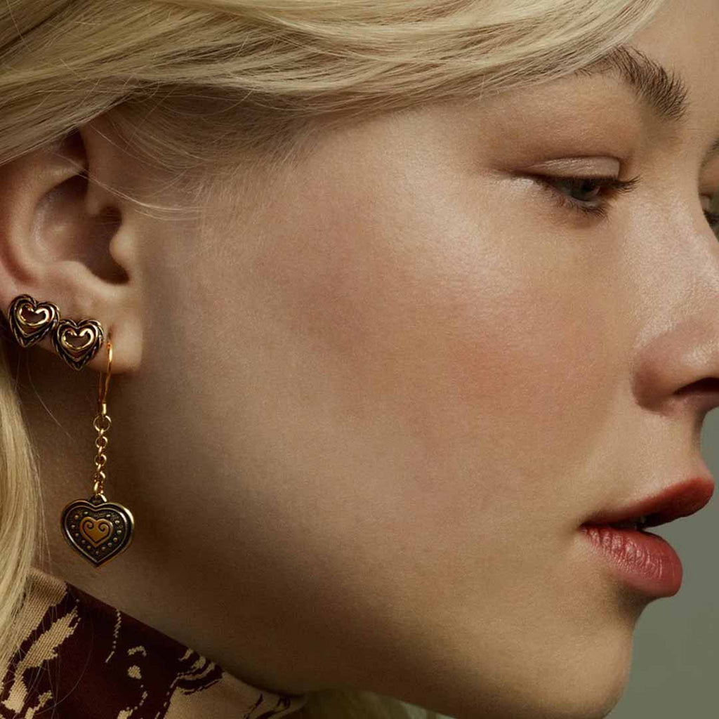 Kalevala Heart of the House earrings, silver, Kalevala Originals