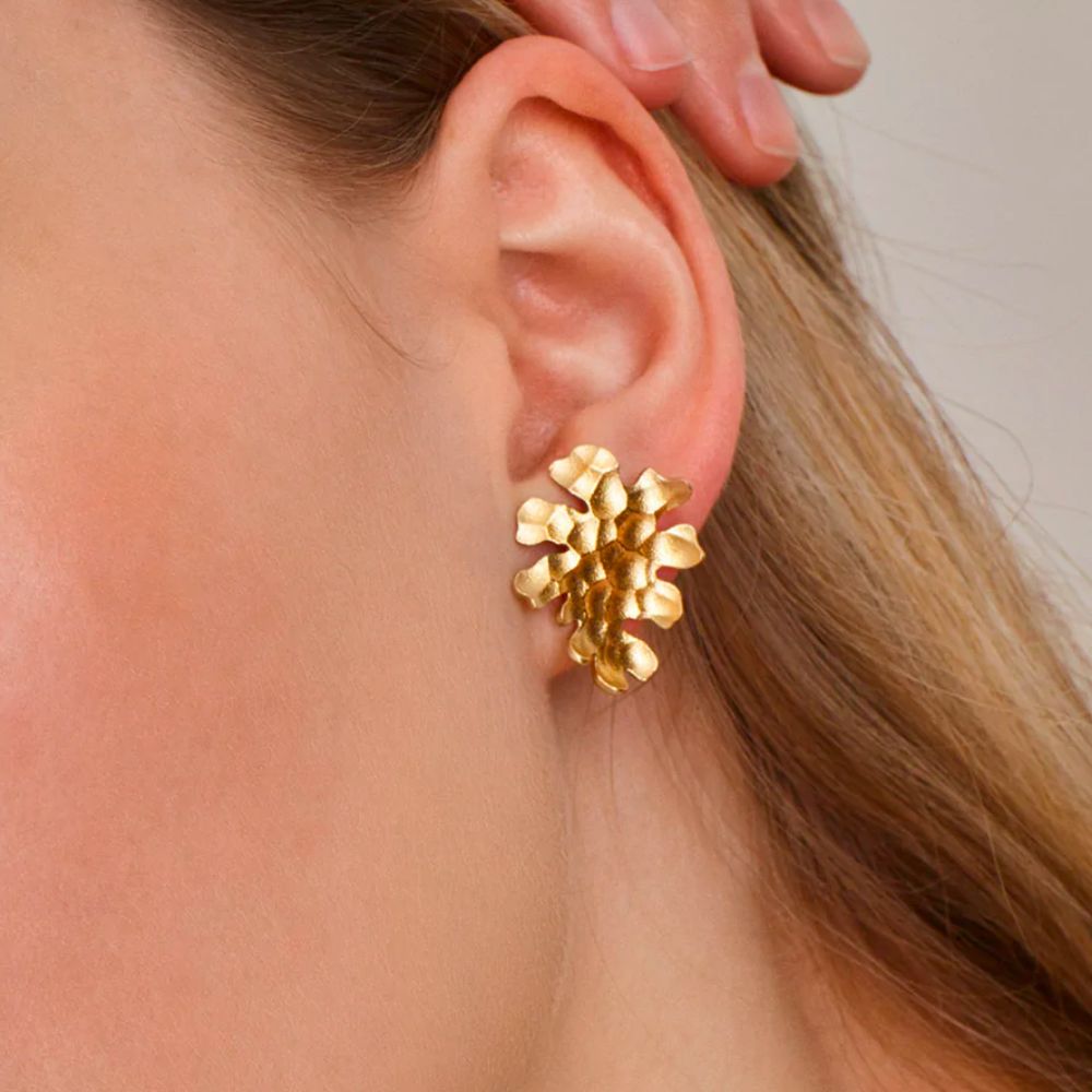 Kalevala Tundra earrings, small, bronze, Art by Kalevala