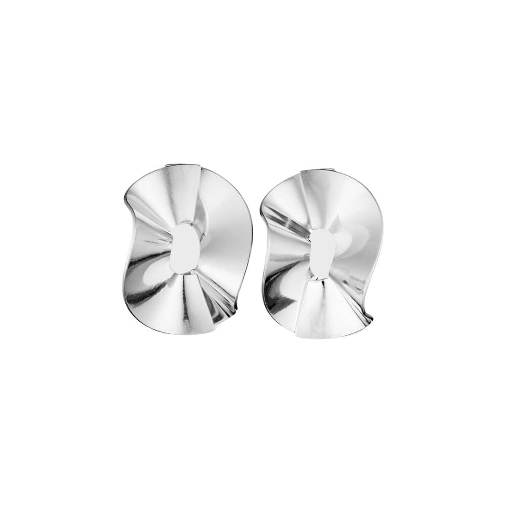 Kalevala Alluring round earrings, silver, Kalevala Modern