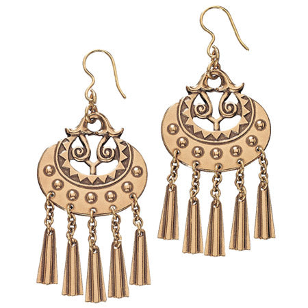 Kalevala Moon Goddess Earrings, bronze, Kalevala Originals